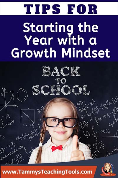 Elementary Student going back to school with growth mindset