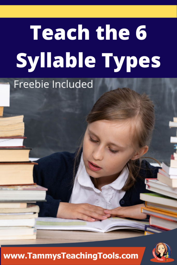 Girl reading, learning the six syllable types