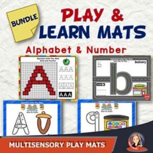 multisensory play and learn the alphabet mats