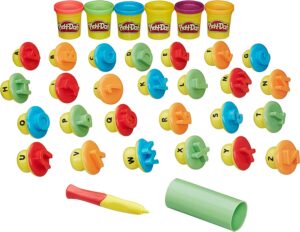 alphabet learning toy for kids with dough