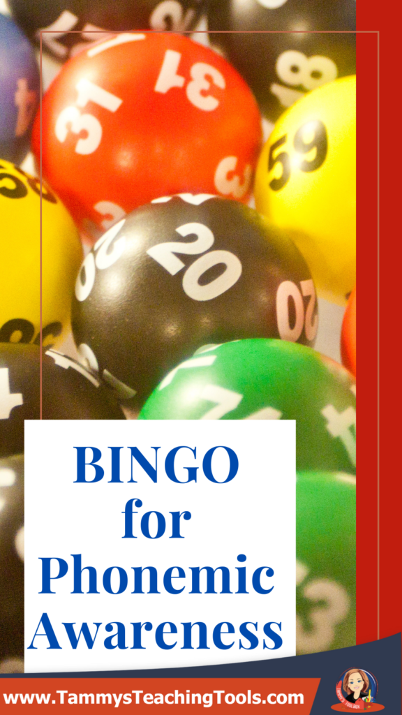 Bingo Games for Kids to teach phonemic awareness