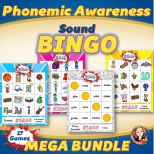 Phonemic Awareness Bingo Game for Kids