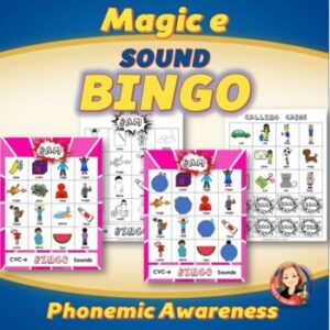 Magic E Sound Bingo