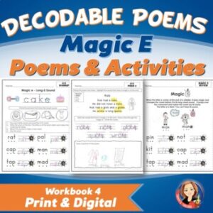 Magic E Decodable Poems