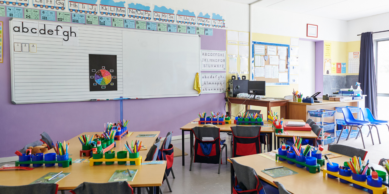 classroom showing classroom decor