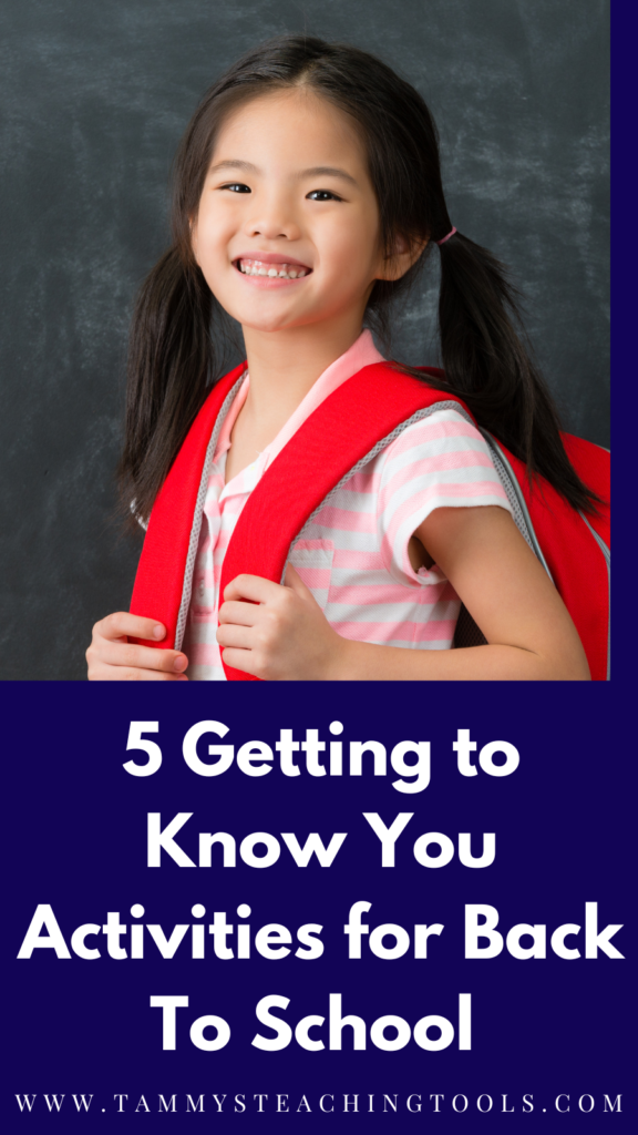 getting to know you activities for back to school