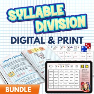 syllable division resources for teaching