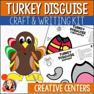 Disguise a Turkey Thankfulness activity for kids