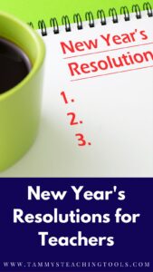 New Year's resolutions for teachers