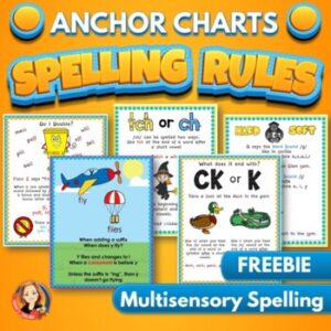 Spelling rule anchor charts