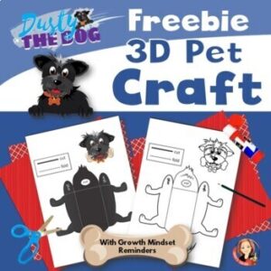 Cover of Dusty the Dog 3d Pet Craft to build your own Dusty Reading Buddy