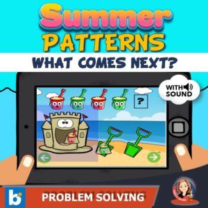 Summer Patterns Boom Digital Task Cards