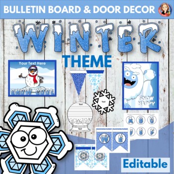 Winter Bulletin Board and Writing Kit