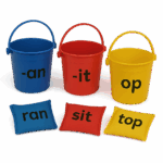 bean bag toss phonics game